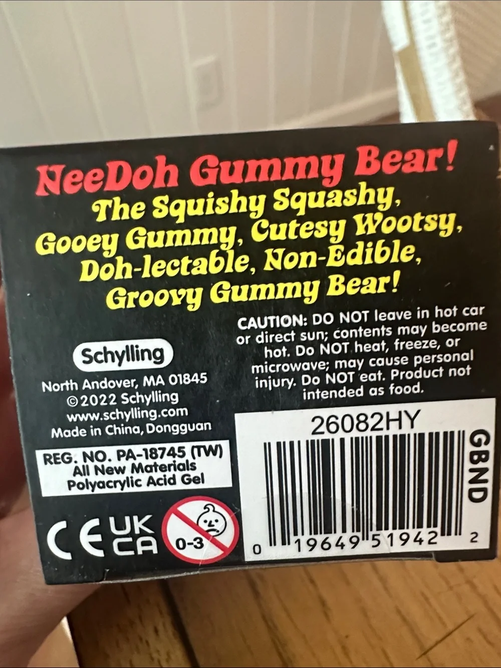 Schylling NeeDoh Orange Gummy Bear